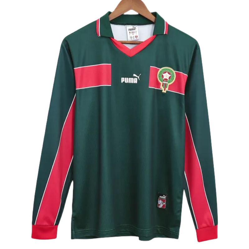 0a56136489 Morocco 1998 Home Retro Jersey Long Sleeve - Image 1