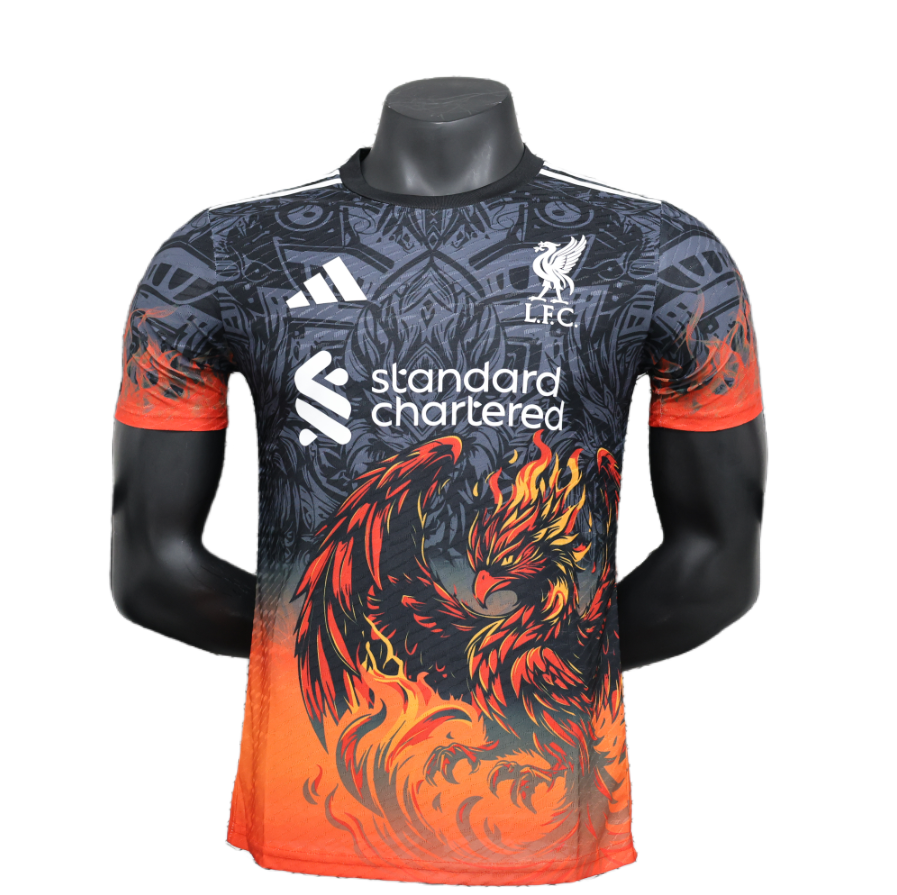 12ea423185 2024-2025 Liverpool Fire Phoenix Player Edition Football Jersey - Image 1