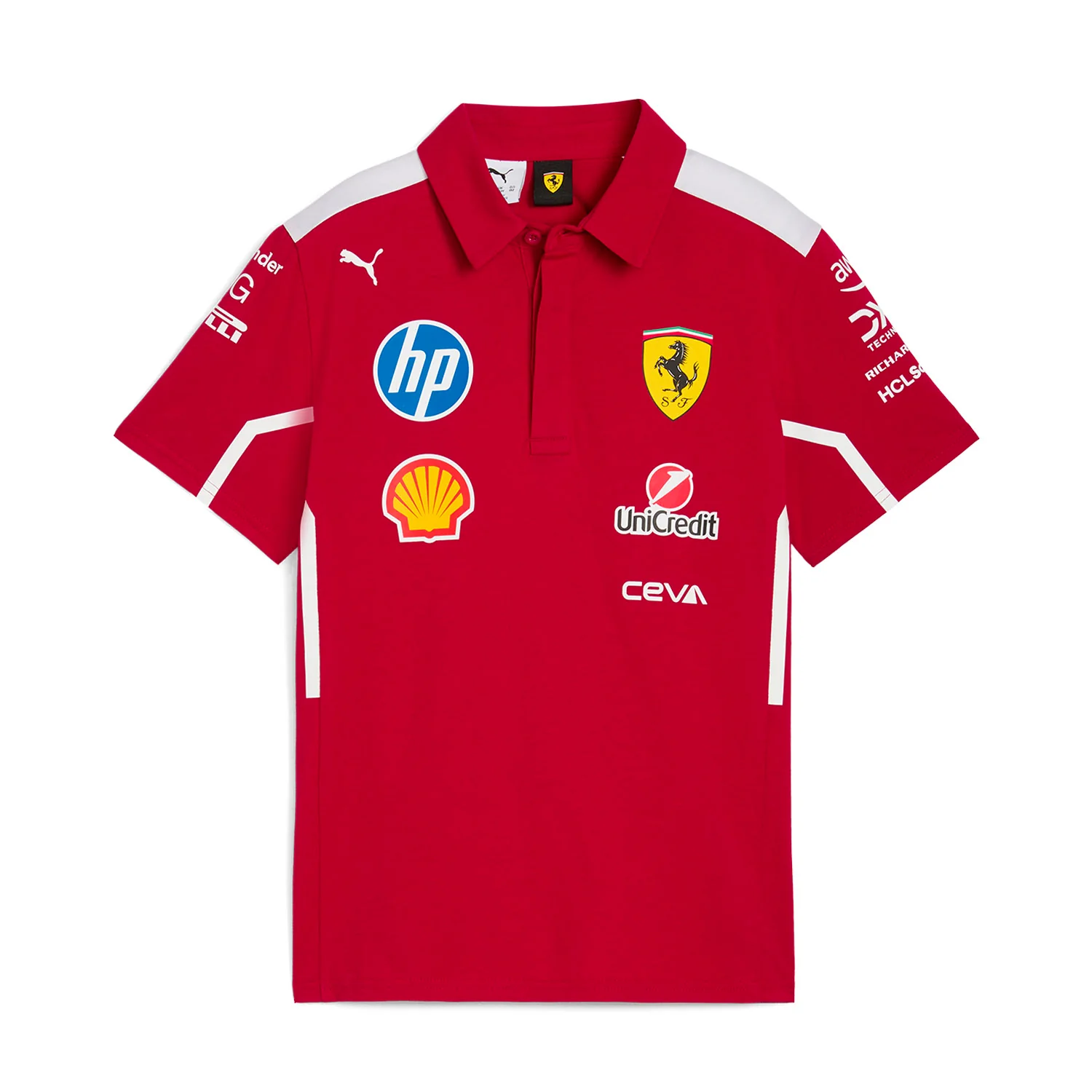 12f13bedf3 Puma Men F1 Scuderia Ferrari 2025 Team Polo Shirt - Image 1