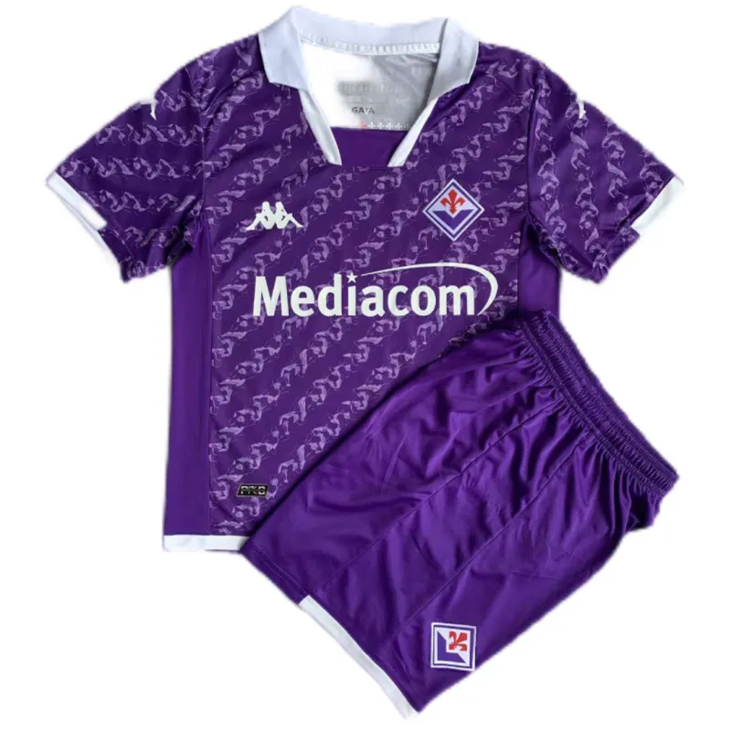1854da92c1 Kids Fiorentina 2023/24 Home Kit Jersey+Short - Image 1