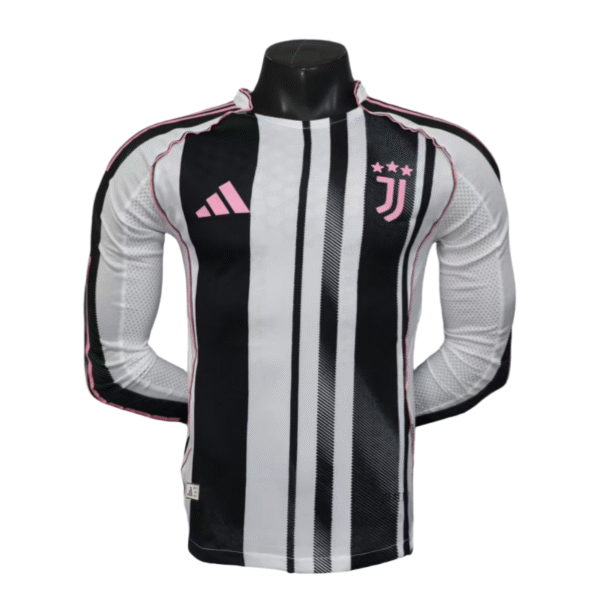 Juventus Long Sleeve Jersey Home Football Shirt 2025-26-Player version