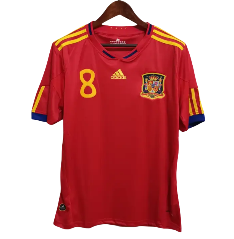 22212459e2 Spain Retro Jersey Home World Cup 2010 - Image 1