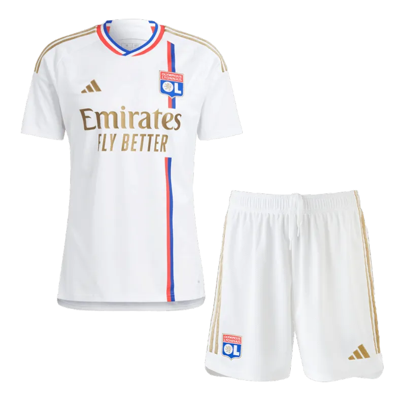 23ad44705f Olympique Lyonnais Home Kit Jersey+Shorts 2023/24 - Image 1