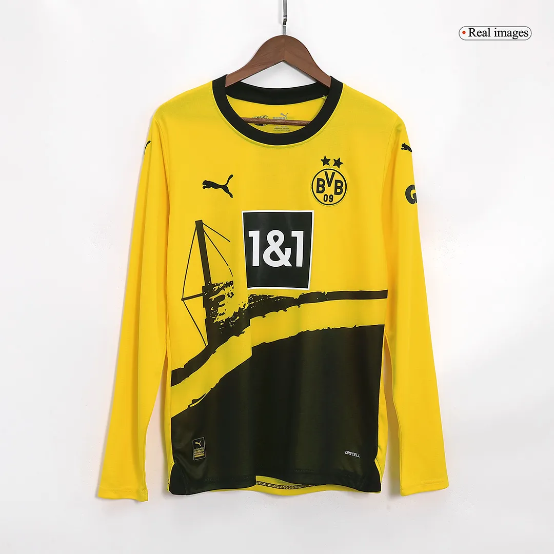 33e9d80ea9 23-24 Borussia Dortmund Home Long Sleeve Jersey - Image 1