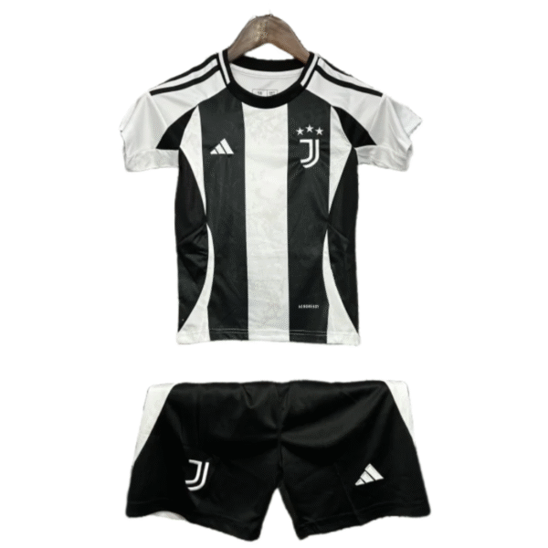 24-25 Juventus Home Soccer Kids Kit Jersey+Shorts