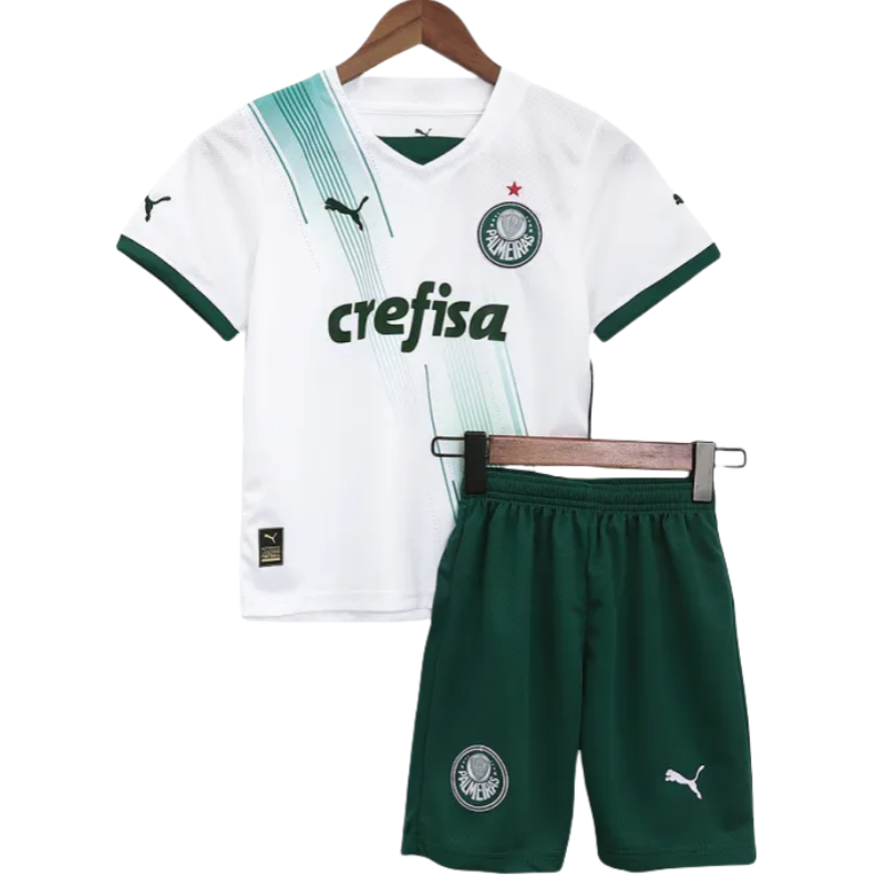 5d1a9bdbe4 Kids SE Palmeiras 2023/24 Away Jersey Kit Replica - Image 1