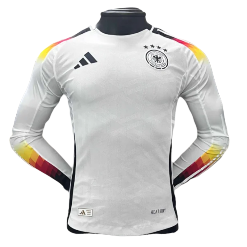 6a2b3549c3 2024 Germany Euro Cup Home Jersey Long Sleeve Player Version - Image 1