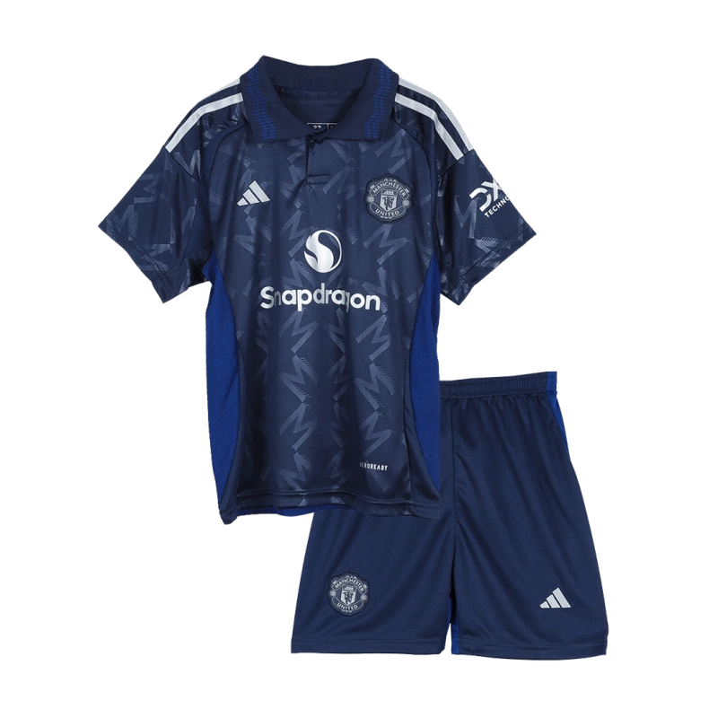 703397882a 24-25 Manchester United Away Kids Jersey+Shorts - Image 1