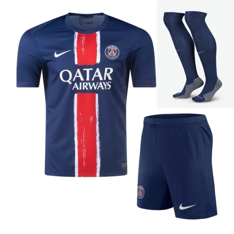 92d18834ac PSG Home Jersey Full Kits(Jersey+Shorts+Socks) 2024-25 - Image 1