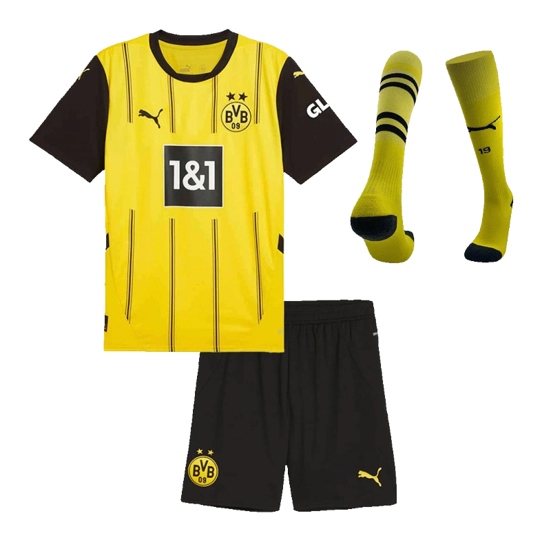 b332db2769 2024-25 Borussia Dortmund Home Custom Full Soccer Kit - Image 1