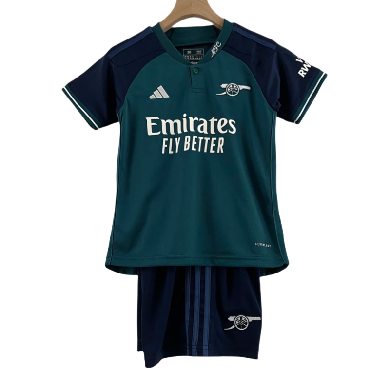 b504c30322 Arsenal Third Away Soccer Jersey Kids 2023/2024 - Image 1