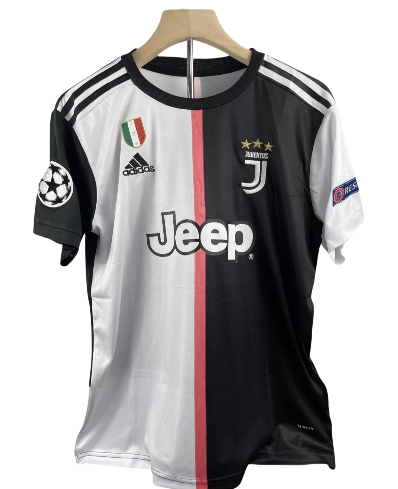 b8f595f92b 2019-20 Juventus Home Retro Soccer Jersey Adidas Ronaldo #7 - Image 1
