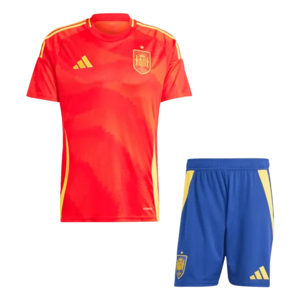 Spain Home Kit(Jersey+Shorts) Soccer Apparels Euro 2024