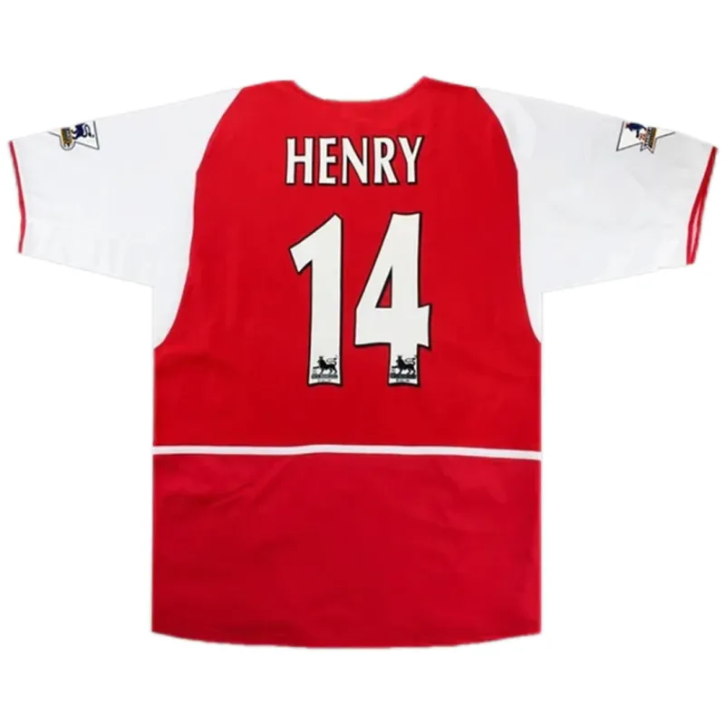 c2379e967e 02-04 Arsenal Henry #14 Retro Jersey Home Replica 2002/04 - Image 1