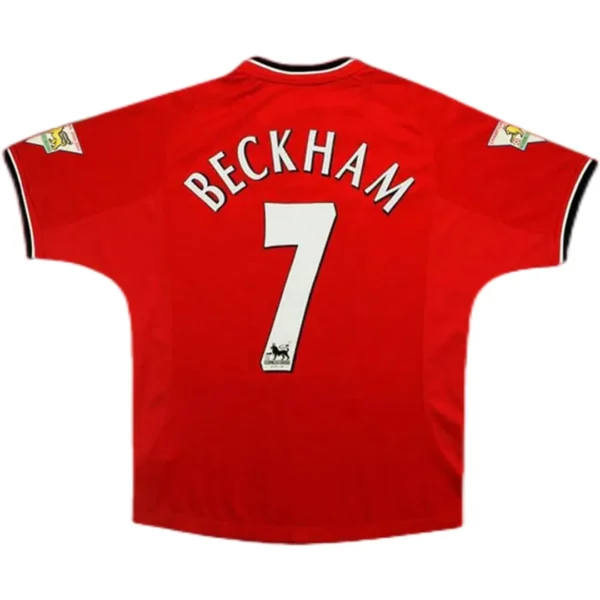 2000/02 Manchester United BECKHAM #7 Retro Jersey Home