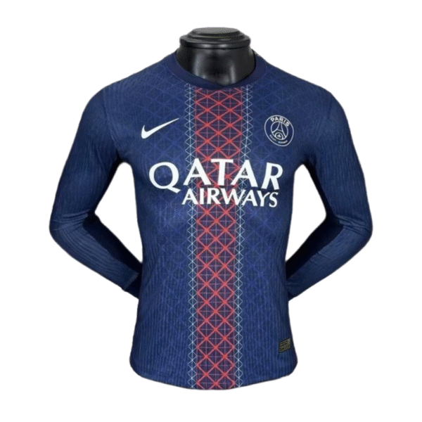 PSG Saint-Germain Home Long Sleeve Soccer Jersey 25-26 Player Version