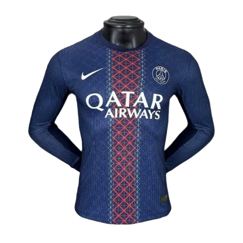 e0967d32 PSG Saint-Germain Home Long Sleeve Soccer Jersey 25-26 Player Version - Image 1