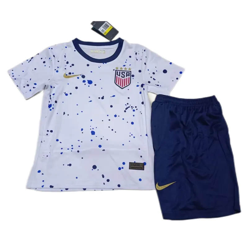 ef2643e4bb Kids USA World Cup 2023 Home Jersey Kit - Image 1