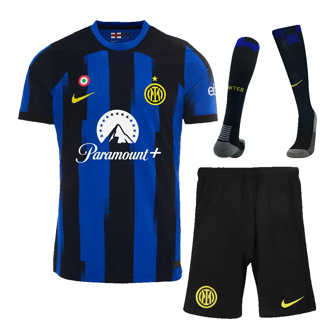 f864bd9295 23-24 Inter Milan Home Whole Kit Jersey+Shorts+Socks - Image 1