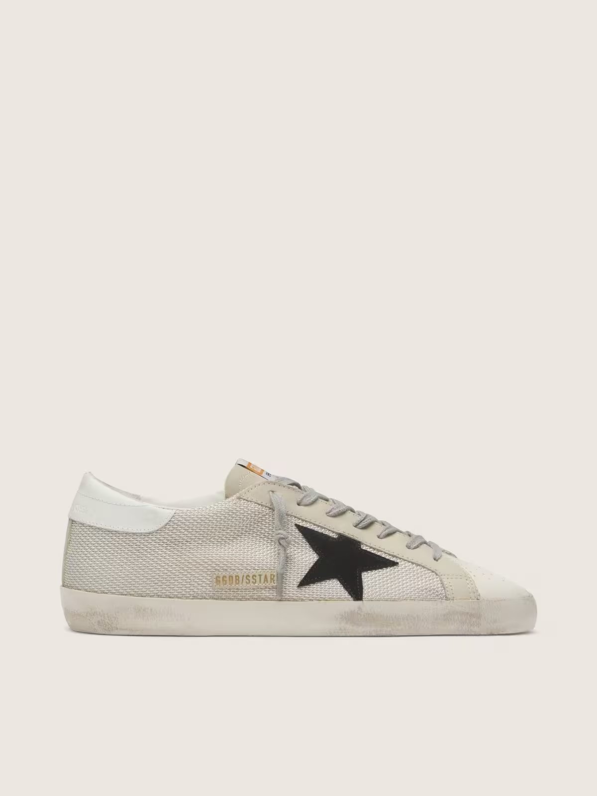 1 Golden Goose Super-Star in leather with black star - Image 1