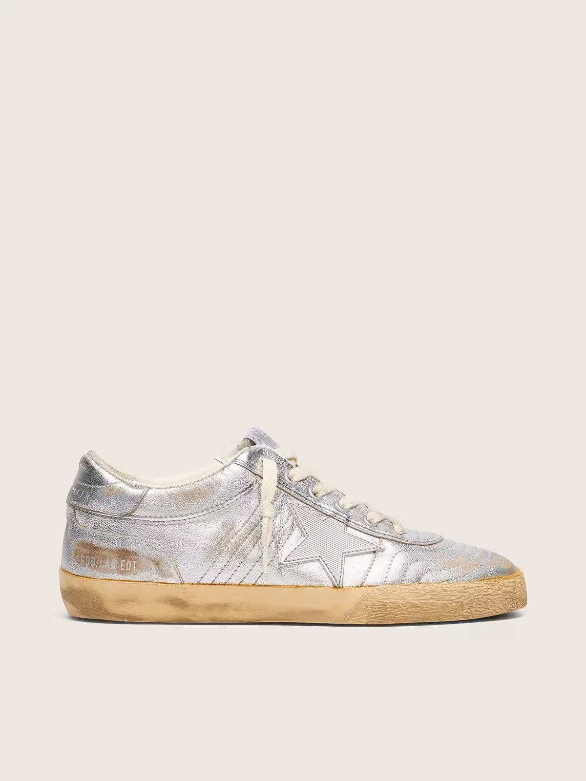 1 Golden Goose Super-Star LAB in metallic nappa with silver TPU star - Image 1