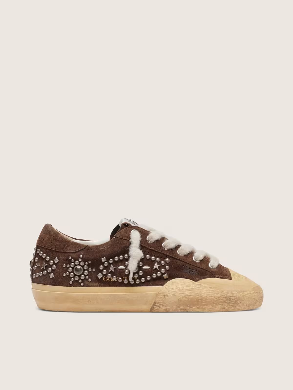 1 Super-Star Penstar in brown suede with studs - Image 1