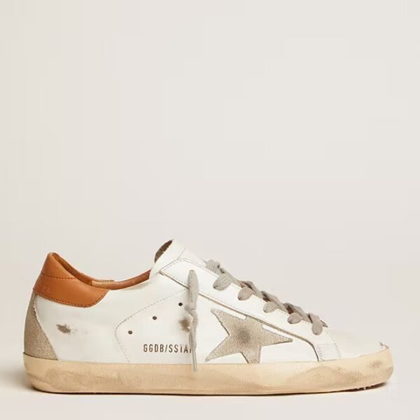 Super-Star sneakers with suede star and brown heel tab