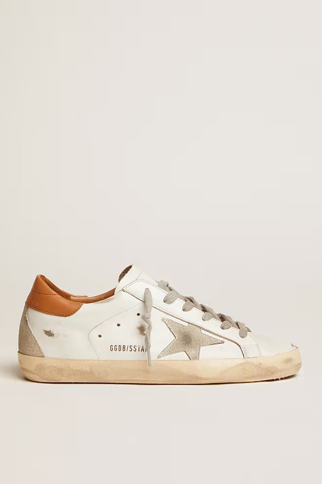 1 Super-Star sneakers with suede star and brown heel tab - Image 1