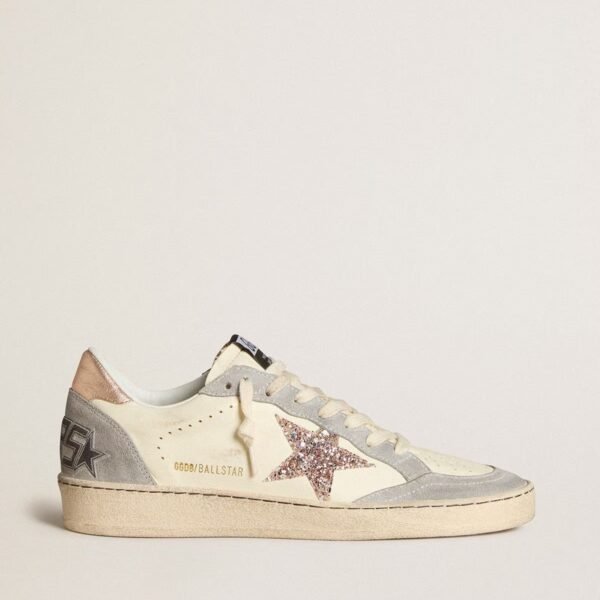 Ball Star in nappa with glitter star and metallic heel tab