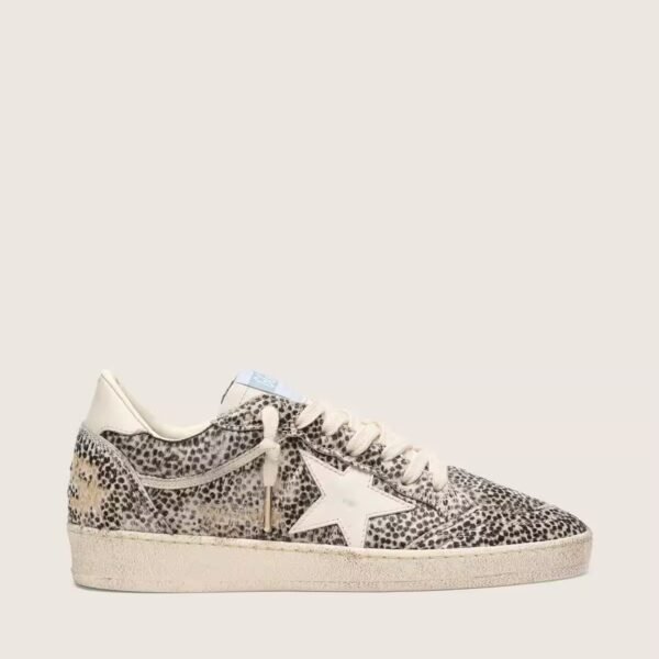Ball Star LTD in leopard pony skin with cream leather star