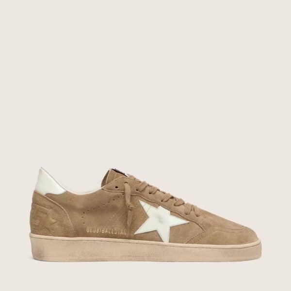 Ball Star in brown suede with white leather star