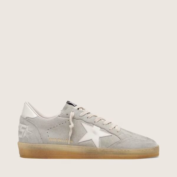 Ball Star in light gray suede with white leather star