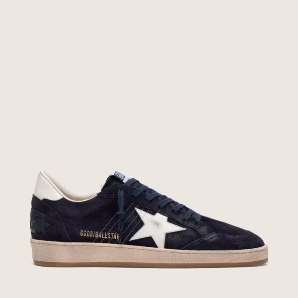 Ball Star in dark blue suede with white leather star