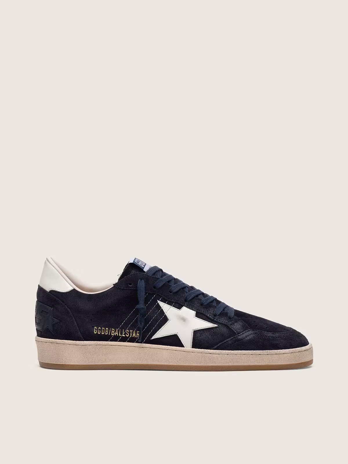 1 Ball Star in dark blue suede with white leather star - Image 1