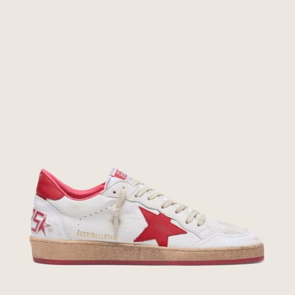 Ball Star in white leather