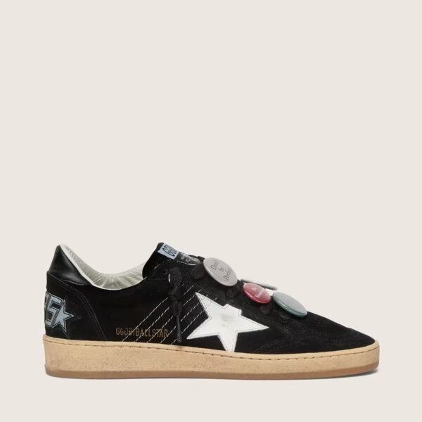 Ball Star LTD in black suede with Skins