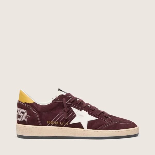 Ball Star in chocolate nubuck with leather star and heel tab