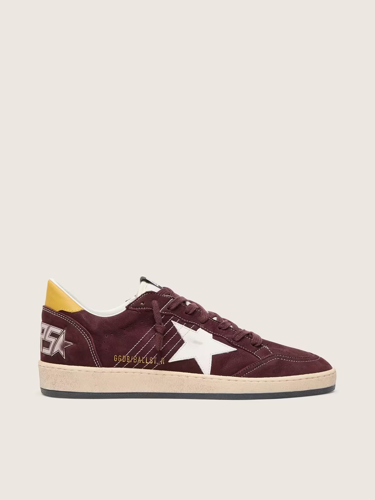 1 Ball Star in chocolate nubuck with leather star and heel tab - Image 1
