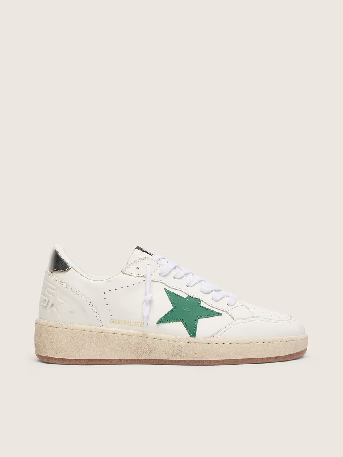 1 Ball Star with green leather star and metallic leather heel tab - Image 1