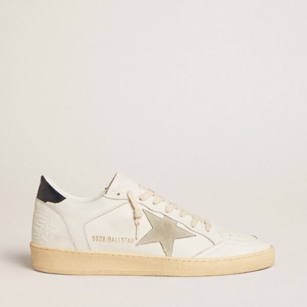 Ball Star with ice-gray suede star and blue leather heel tab
