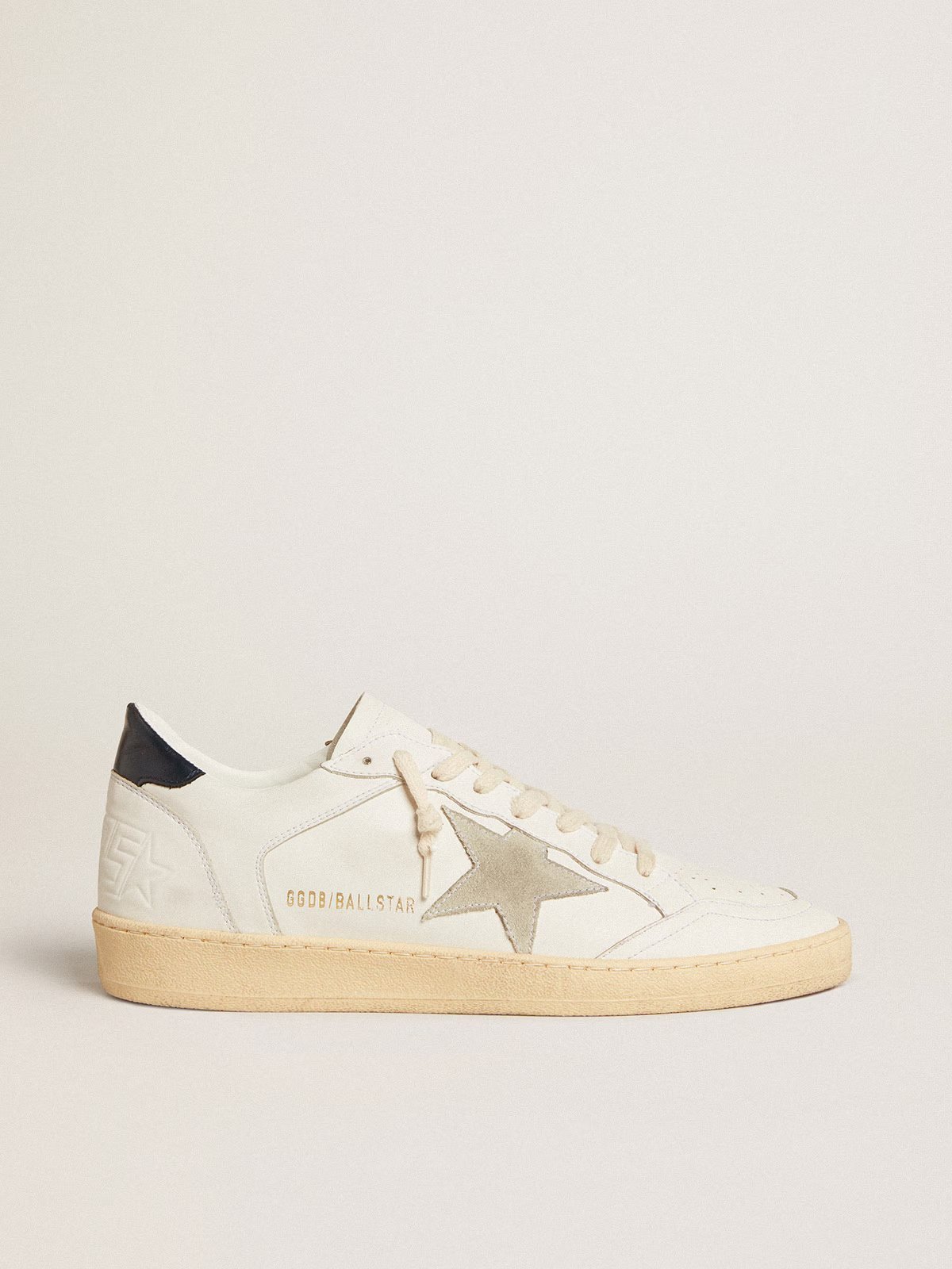 1 Ball Star with ice-gray suede star and blue leather heel tab - Image 1