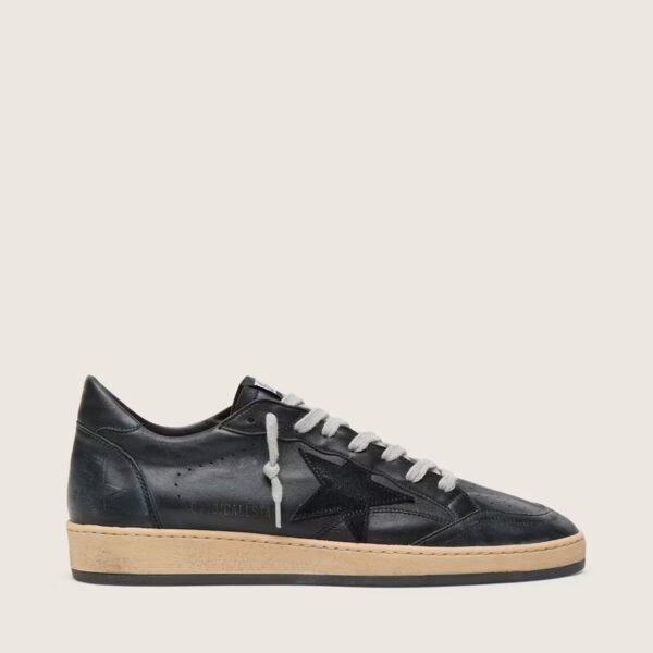Ball Star in black nappa with suede star and nappa heel tab