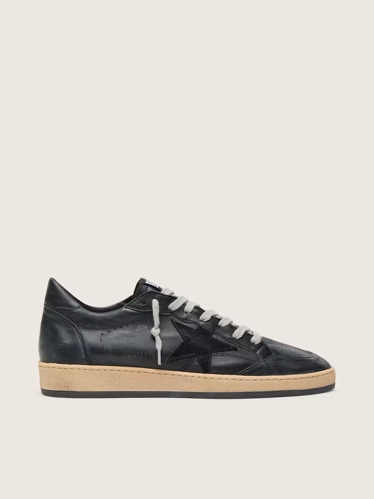 1 Ball Star in black nappa with suede star and nappa heel tab - Image 1