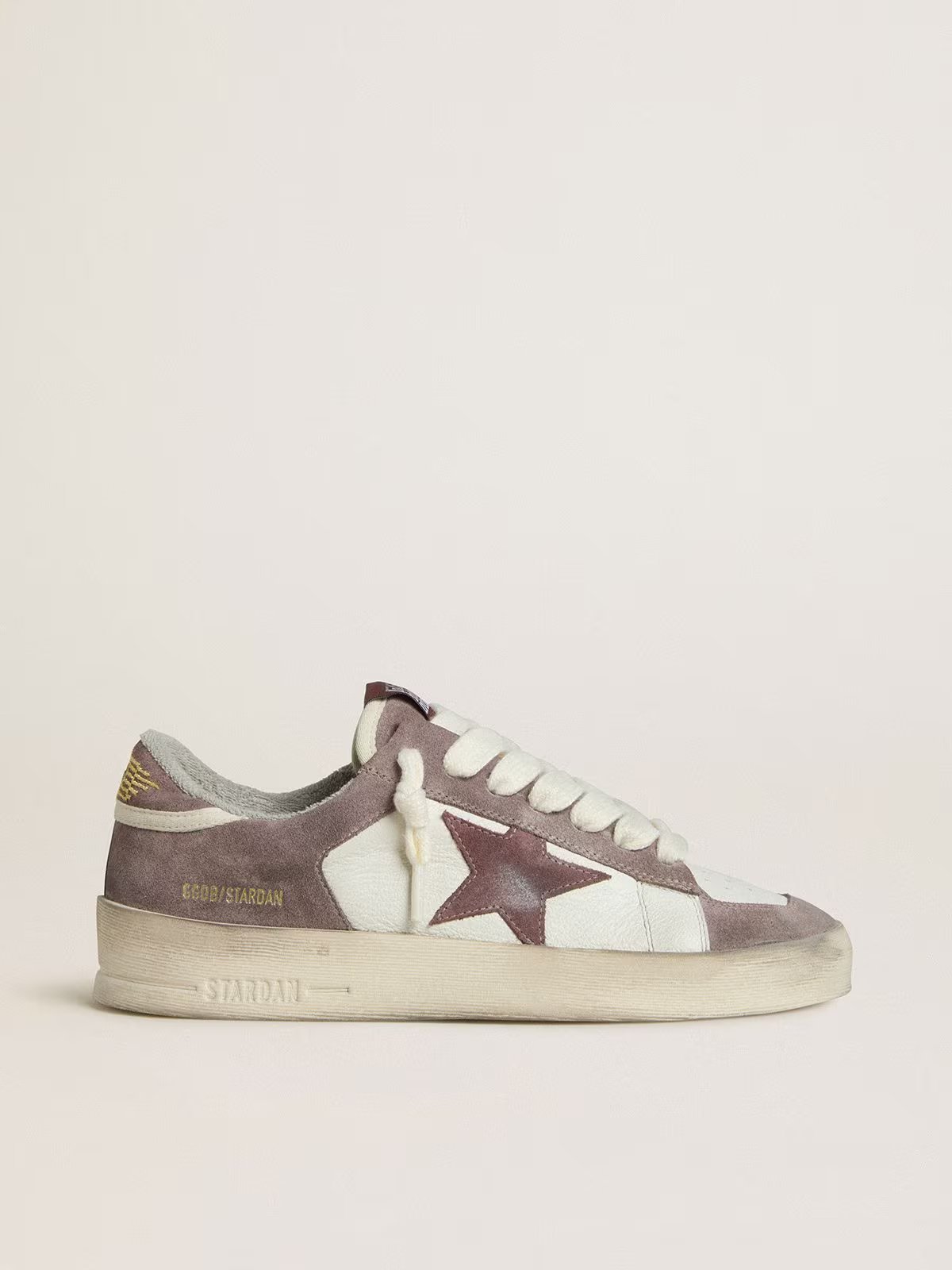 1 Stardan LTD in nappa leather and suede with mauve suede star and lavender suede heel tab - Image 1
