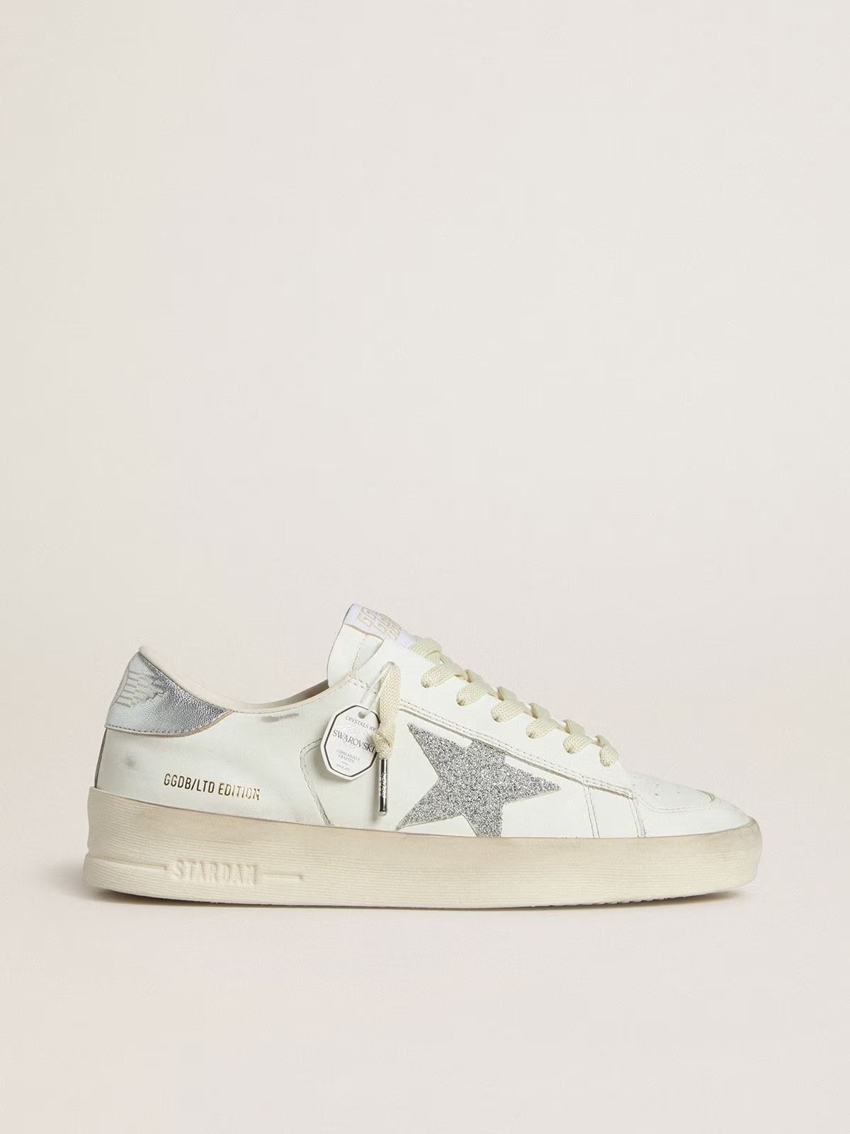 1 Stardan LTD with Swarovski crystal star and metallic leather heel tab - Image 1