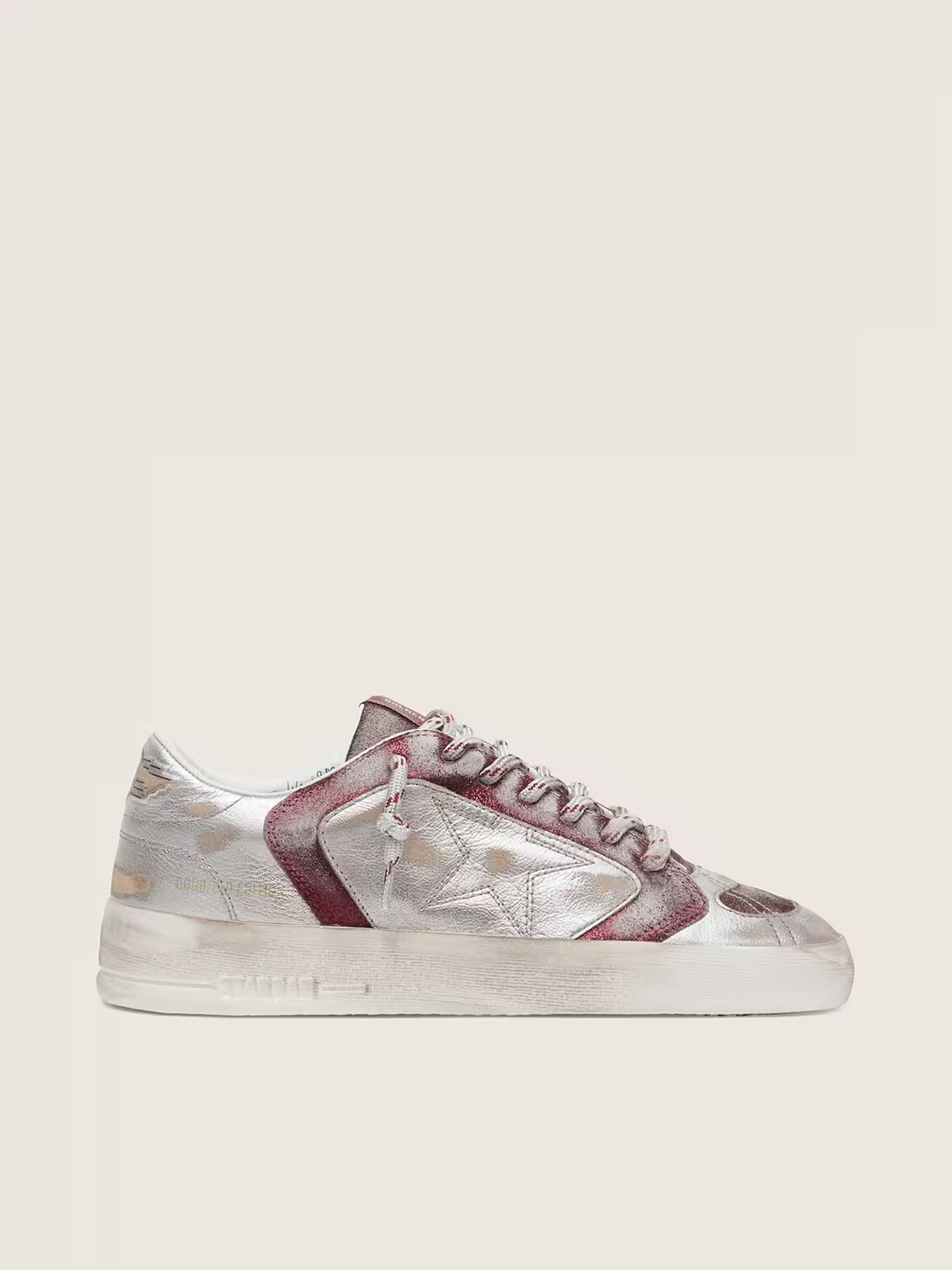 1 Stardan LAB in burgundy and silver leather and glitter - Image 1