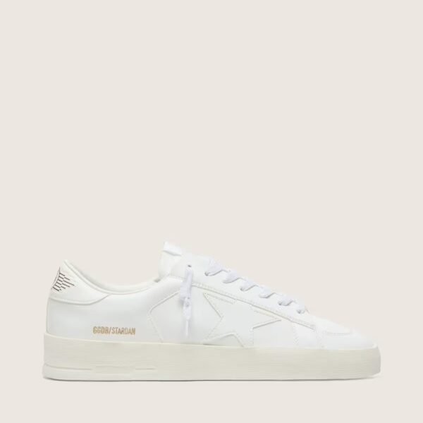 Stardan in white leather