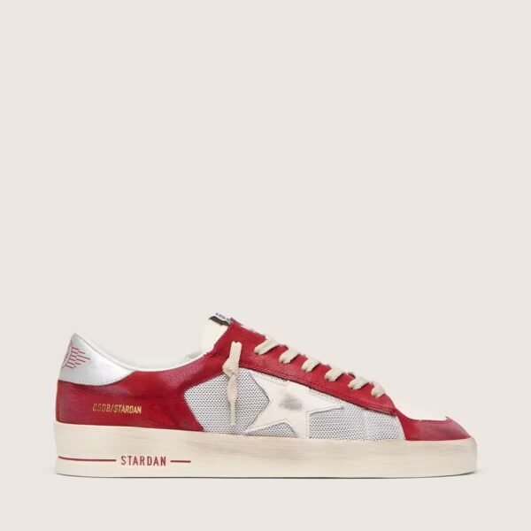 Stardan in mesh and nubuck with nappa star and leather heel tab