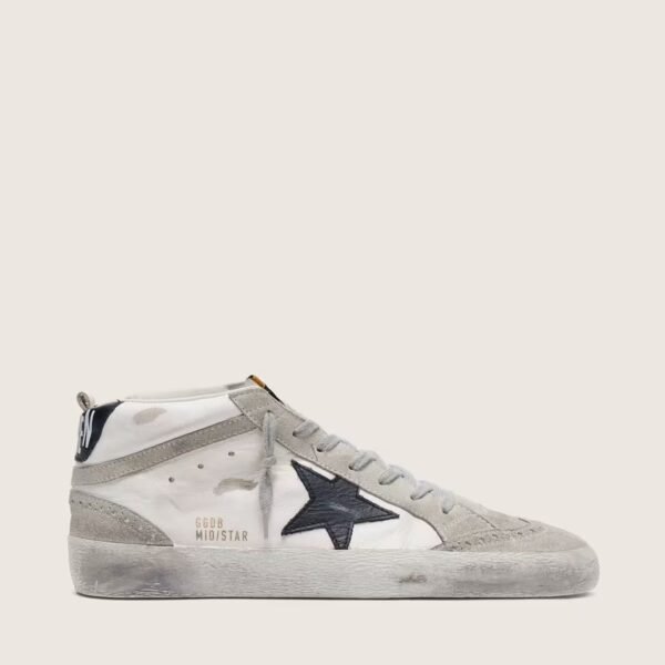 Mid Star white with black star