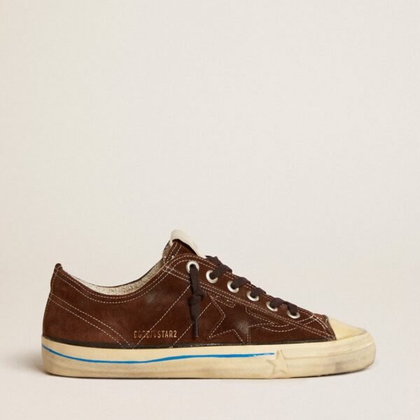 V-Star LTD sneakers in dark brown suede with tone-on-tone star